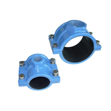 Ductile Iron Universal Pipe Saddle For PE/PVC Pipe with Thread Outlet
